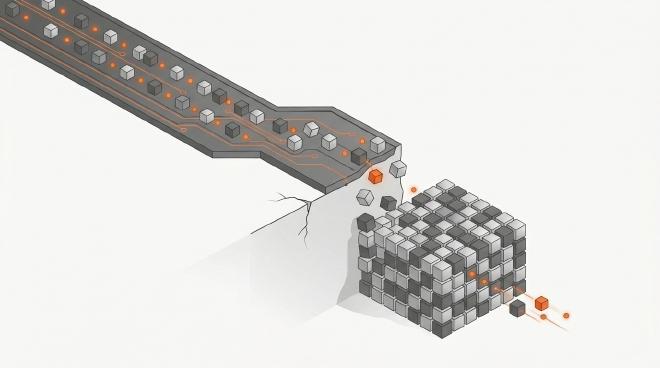 Under overload, a system does not slow down evenly: it drops off a cliff, then stays stuck even after load falls. This paper explains why, and points to a warning sign that shows up early enough to act on.